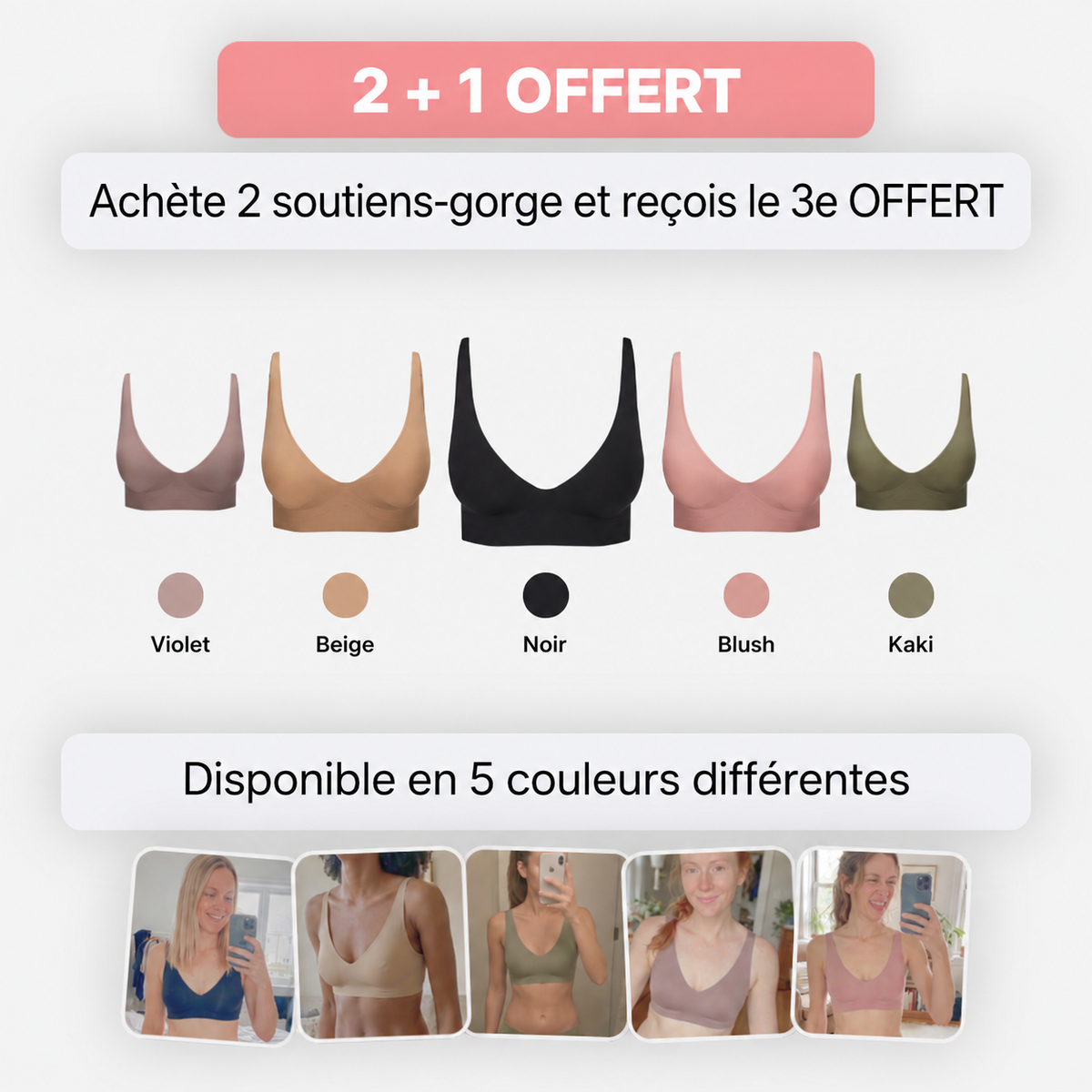Soutien-gorge confort Nymevia — sans armature